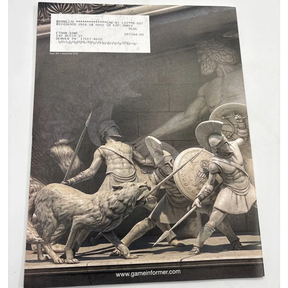 Game Informer Assassin's Creed Odyssey Magazine 2018 Issue 305 Collectible Issue